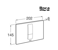 MEDIDAS PLACA ACCIONAMIENTO DESCARGA DUPLO PS4 ROCA